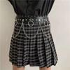 Faux Leather Metal Circle Chain Tassel Waist Belt Punk Gothic Body Accessories
