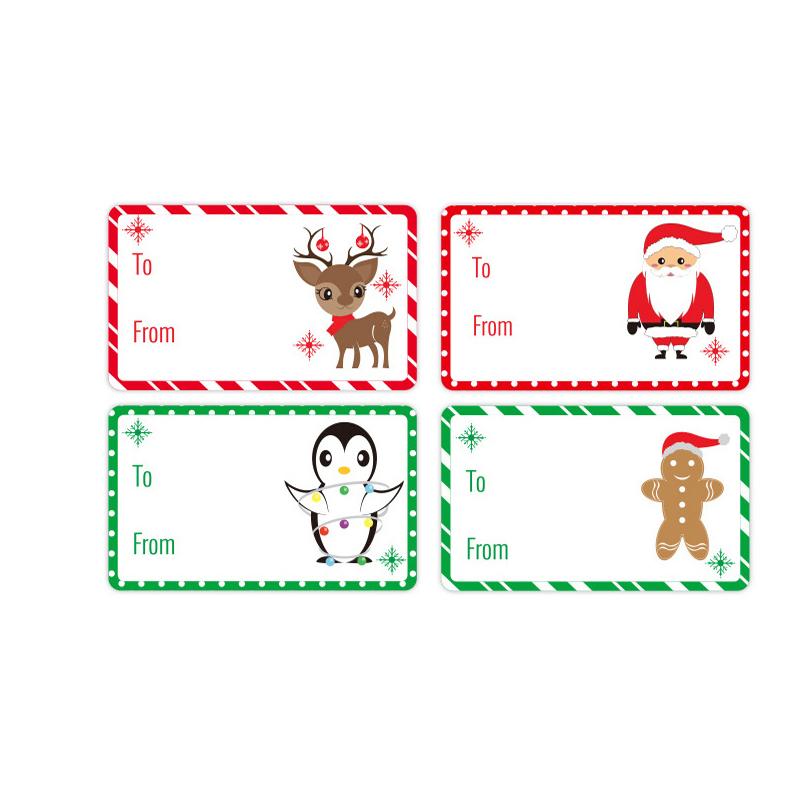 250 Stück/Rolle Klebeetiketten Vintage Weihnachten Frohe Weihnachten Weihnachtsgeschenke Feiertagsdekoration Geschenkanhänger Etikett Geschenkpapier