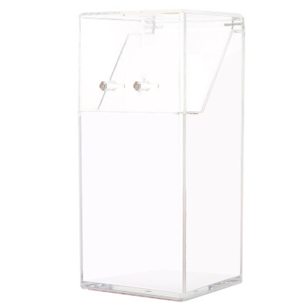 Make-up Pinselhalter Mehrzweck Acryl Make-up Aufbewahrungsbox für Badezimmer Waschtisch Arbeitsplatte Quadratisch