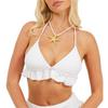 Womens/Ladies Triangle Halter Neck Bikini Top