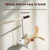 Cat Toy, Wooden Stick, Linen Mouse, Cat Toy, Feather Bait, Pet Interactive Toy, Wooden Stick, Cat Toy
