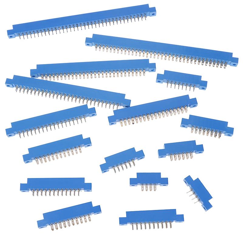1 Stück 805 Serie 3,96 mm Raster Leiterplatten-Slot Lötkantensteckverbinder 8-72 Pins