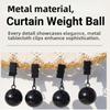 4 Pcs Gravity Ball Curtain Weight Ball Windproof Heavy Duty Drapery Weights  Table Cover