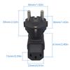 EU to IEC320 C13 Power Adapter,EU Male to IEC320 C13 Female AC Plug,EU(4.8mm) 2 Pin to PDU/UPS Conversion Plug,16A 250V