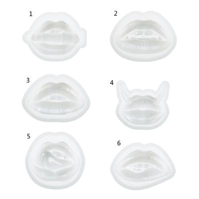 3D Mouth Lip Shape Candle Silicone Mold for DIY Hand-made Candle Ornaments Mould Handicrafts Making Tool Baking Mold