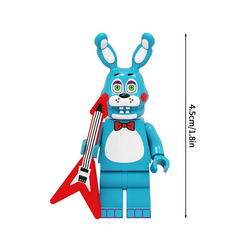 Entzückendes Freddy Bonnie Mini-Blöcke Ornament Heißes Spiel Figur Cartoon Montagebausteine Spielzeug Partygeschenke Kindergeschenke
