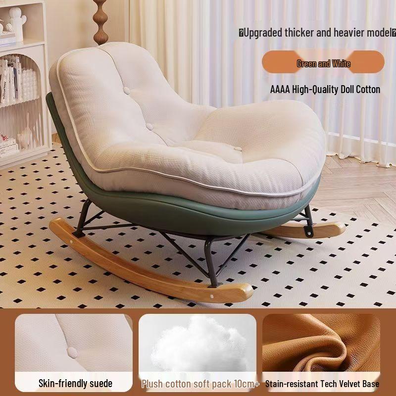 Comfort Rocking Recliner: Lazy Bedroom & Living Room Chair