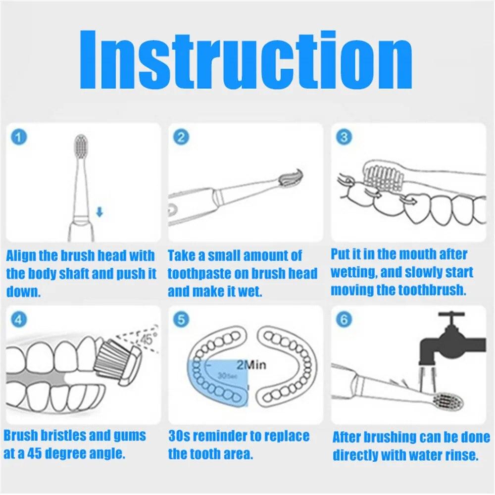 Электрическая зубная щетка для мужчин и женщин — фото 10