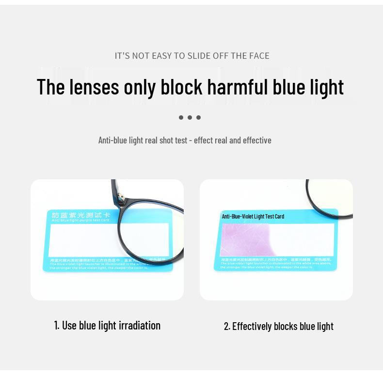 Unisex TR90 Anti-Blue Light Glasses Frame - Street Style, Double Bridge, Flat Lenses