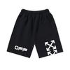 1027 Bianco Sporco 2026 Primavera/Estate Nuovo OW Modello Lettere Palma Pantaloncini Casual Larghi da Uomo e da Donna