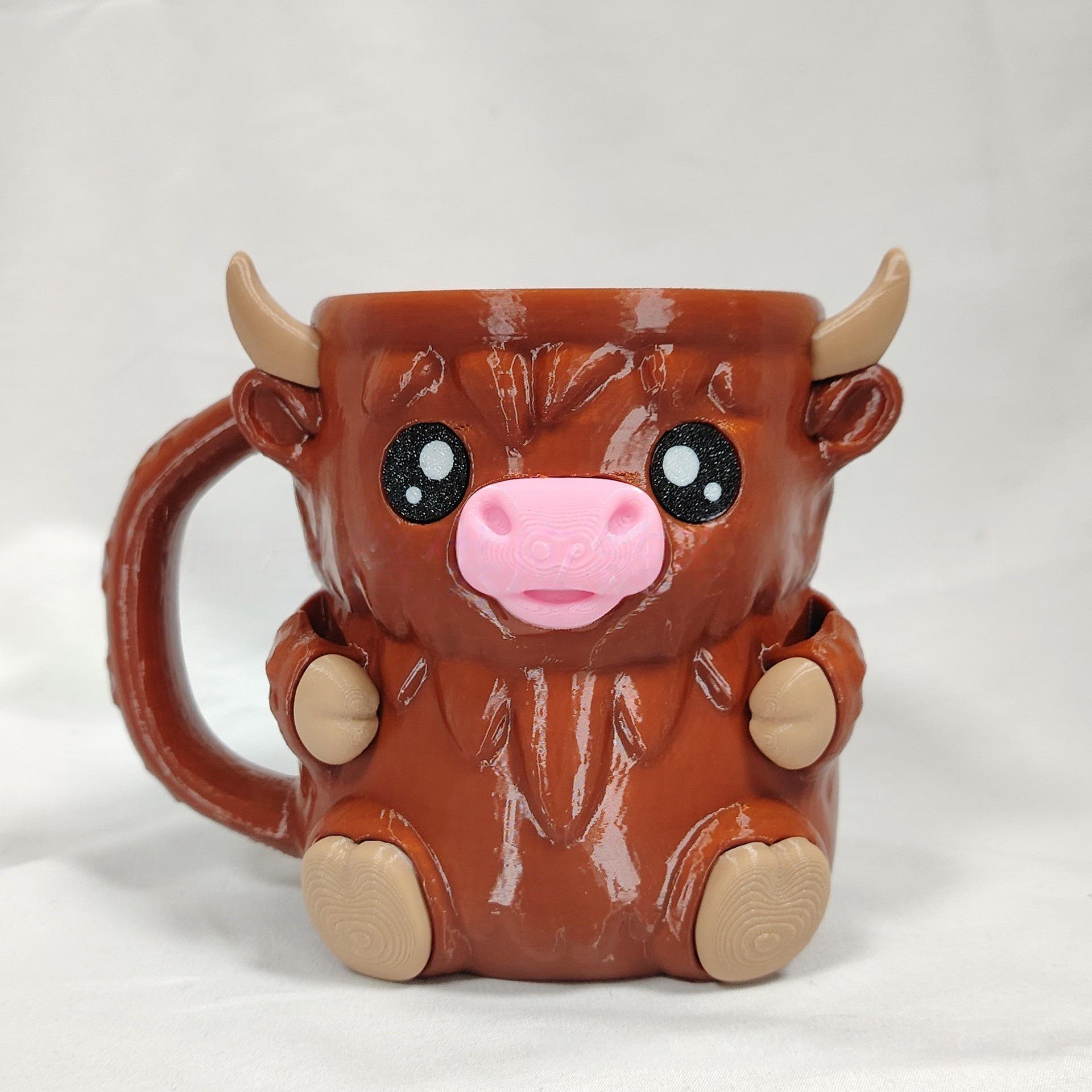 Highland Cow Ice Cream Pint Holder (In Stock) Highland Cow Pint Holder