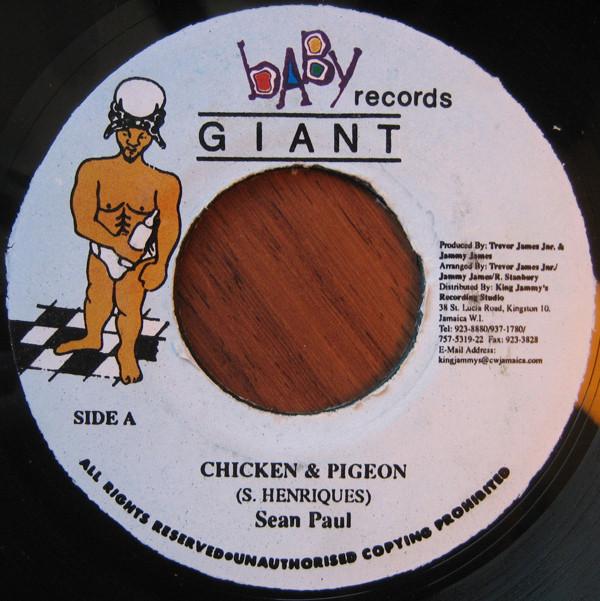 

7inch Record SEAN PAUL - Chicken & Pigeon NONE Baby Giant Reco Jamaica Reggae, Ska & Dub Used