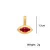 Women's Colorful Zircon Pendant Necklace Minimalist Geometric Design Bead Chain Suitable for Office Casual Wear Gifts