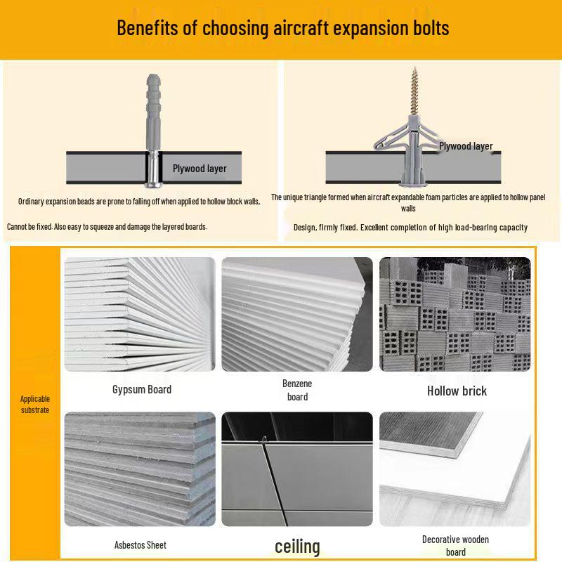 Butterfly Card Expansion Tube for Hollow Brick Plasterboard
