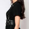 Donna Moda Pelle Imbracatura Cintura Vita Borchie Decorazione Cinghie Decorative Imbracatura Bretelle per Donne Abbigliamento Gotico Accessori