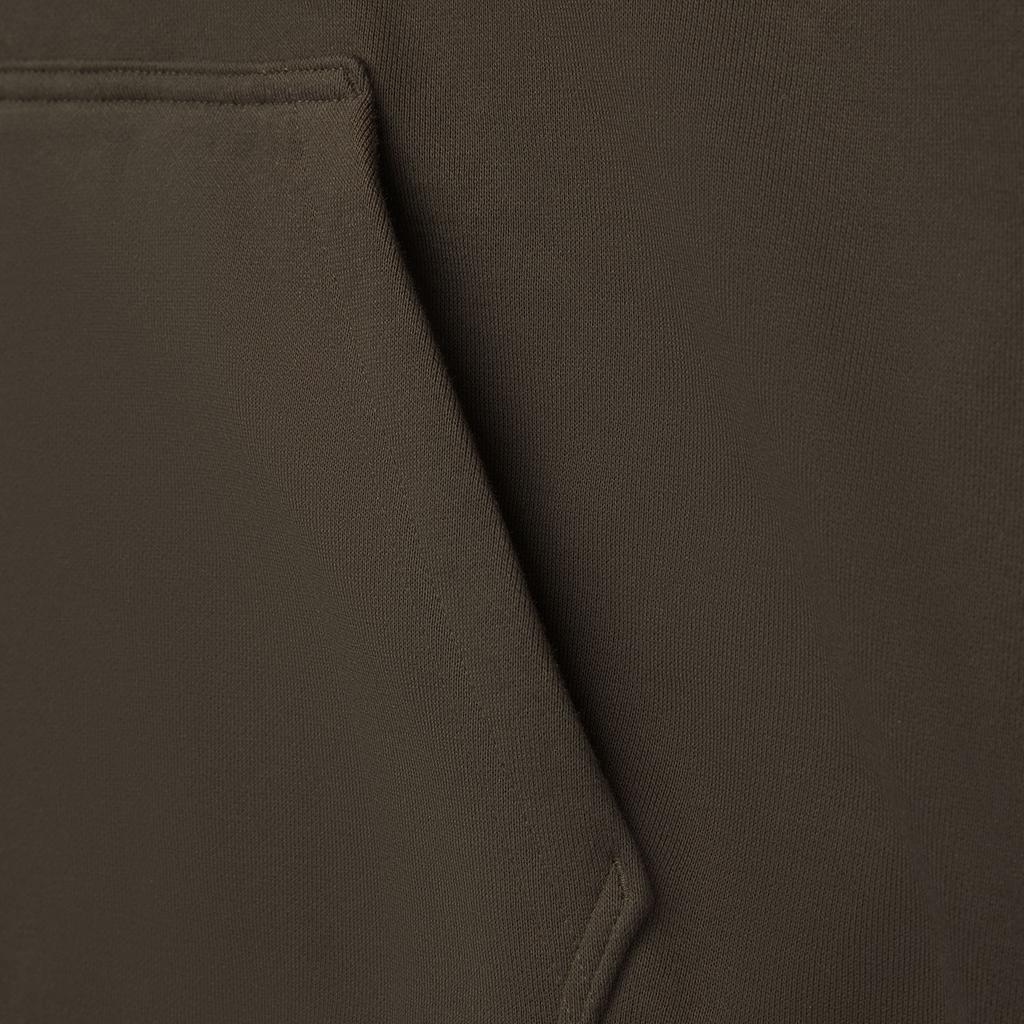 Li Ning Badfive Serie Bequemes Lässiges Kapuzensweatshirt mit Buchstabenprint Lockeres Fleece-Sweatshirt für Herren Schieferbraun AWDU503-2