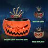 Halloween Candy Bowl Set with Eerie Eye Electric Skull Fruit Bowl Home Ornament