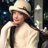 Elegant Woolen Bucket Hat Bowknot Wool Fisherman Hat Retro Hepburn Style Topper Hat  Outdoor