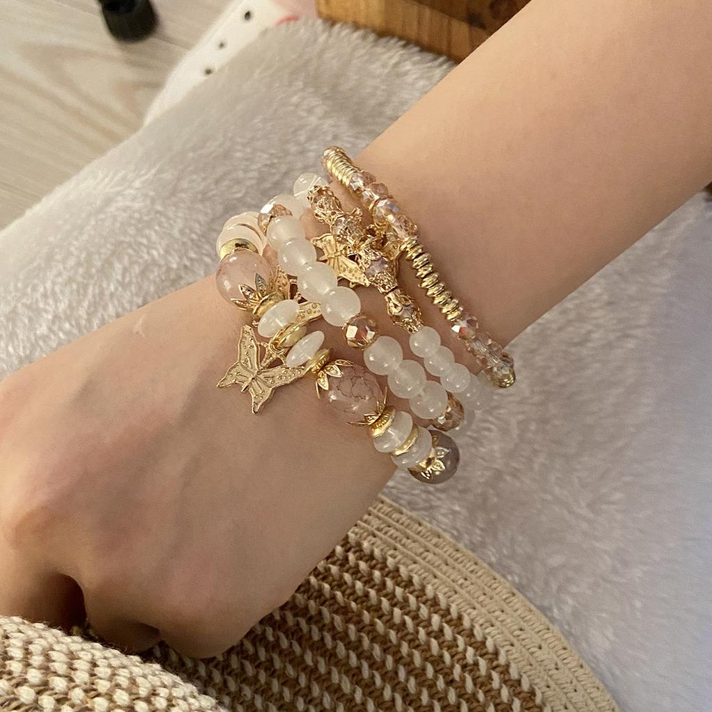 Hot selling fashion bead bracelet Bohemian butterfly bracelet