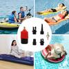 Air Valve Adapter Multifunctional Pump Valve Adapter 4 Standard Nozzles for Inflatable Boat Bed for Stand Up Paddle Board
