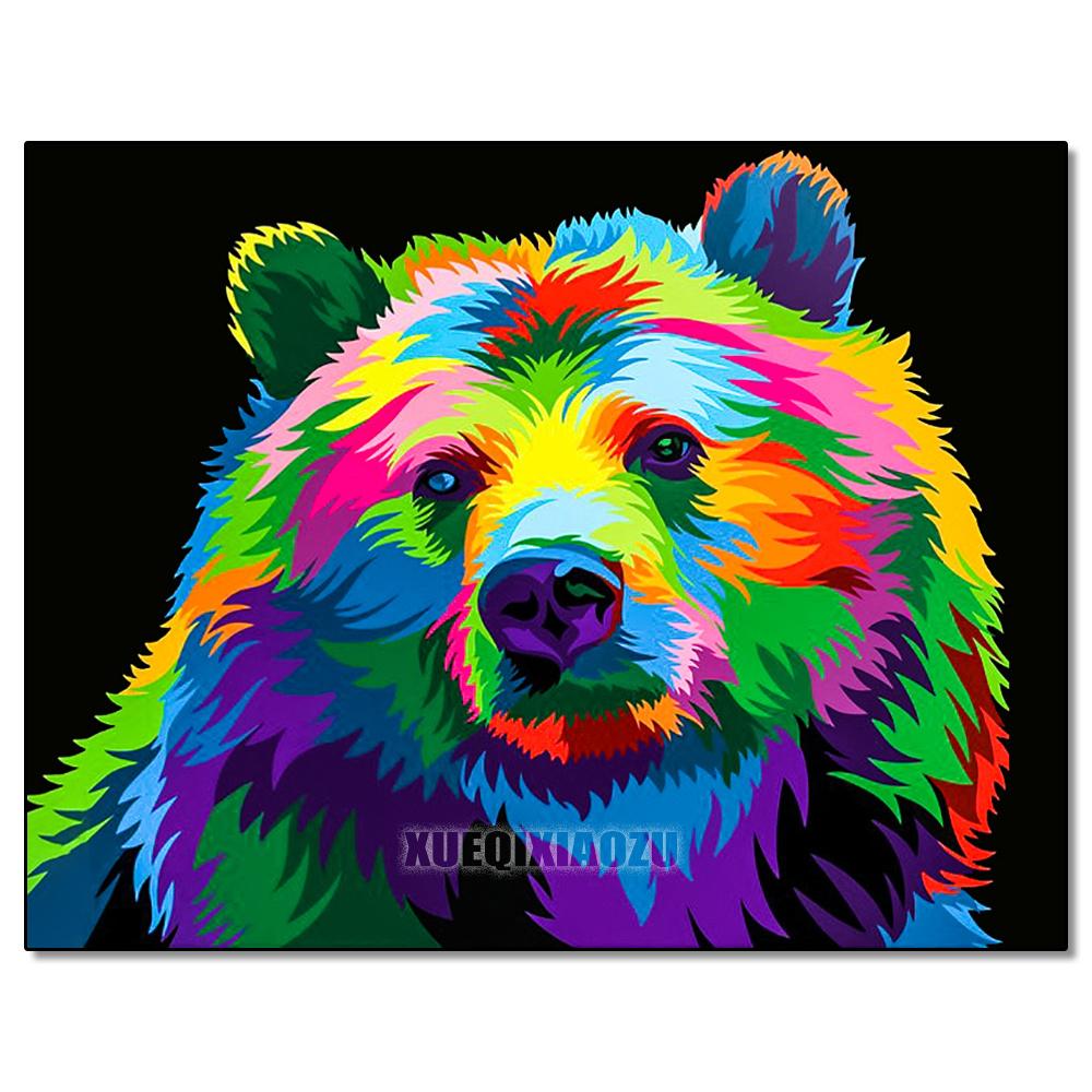 Peinture au Diamant 5D DIY Animaux Lion Chat Tigre Kit de Point de Croix Broderie Diamant Ronde Complète Mosaïque Artistique Image de Strass