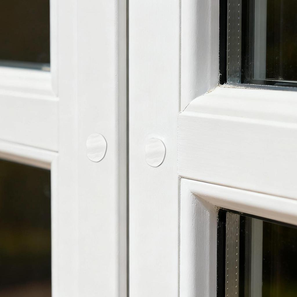 Door Window Screw Hole Plugs 50 Pieces White Door Window End Caps Screw Hole Frame Plugs Cover For Door Window Cabinets Fences