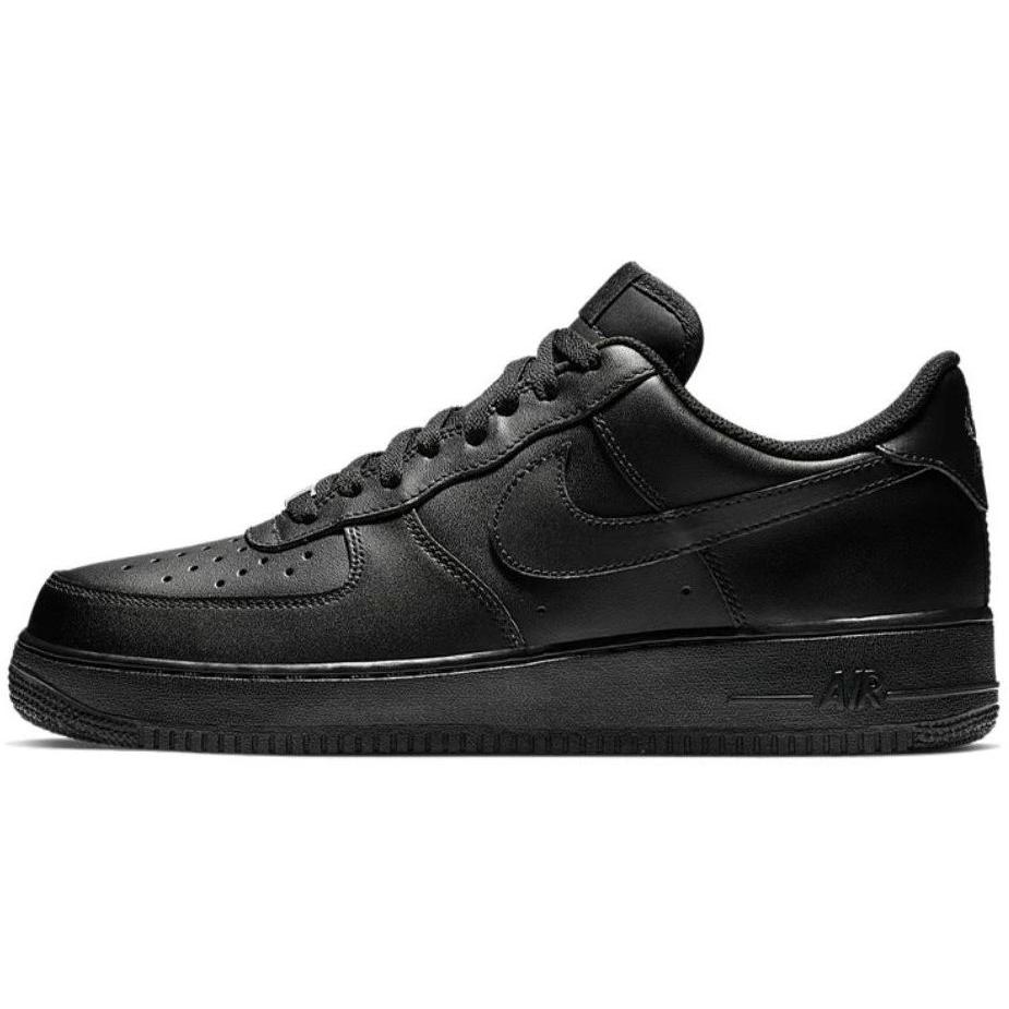 Nike Air Force 1 PU Abrasion Resistant Balance Low top Skateboard Shoes Unisex Black White CW2288-001(Team55-S-BOX)