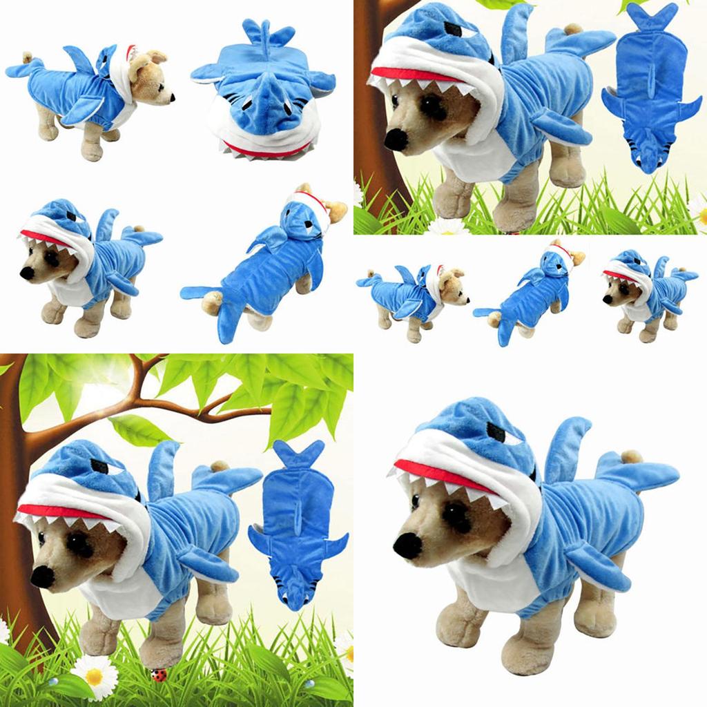 Modny Szczenięcy Płaszcz Kurtka Szczęka Rekina Dla Psów Idealny Na Kostiumy Halloweenowe