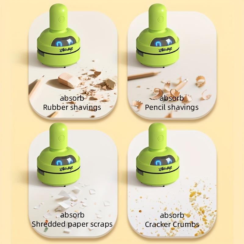 [USB Rechargeable Mini Vacuum] Electric Mini Vacuum Cleaner with USB Charging, Rechargeable Battery, Compact Desktop Cleaner for Office, Home, School