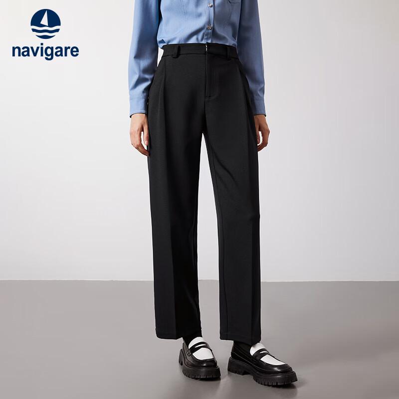 Navigare Women's Old Money Style Wide-Leg Trousers