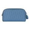 Dior Embossed Logo Zippered Recycled Nylon Toiletry Bag Men toiletry bag Blue 2ESCA494POS-H407