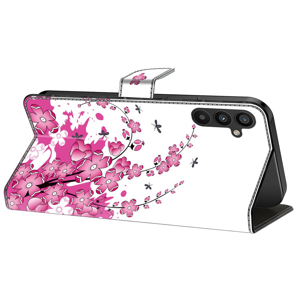 For Samsung Galaxy A25 5G (Global) (161.0 x 76.5 x 8.3mm) Case Wallet Scratch-resistant Phone Stand Cover