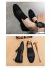Men's Formal Leather Slip-On Loafers for Business, Mesh Nightclub, Hairstylists, and Driving.