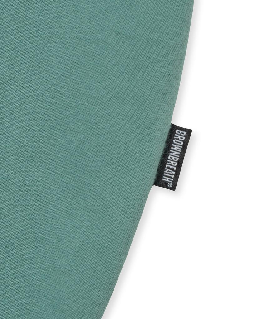 BROWNBREATH Leopard Tag Tee - Blue Green