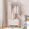 Floor Standing Clothes Drying Rack with Storage Bag and Curtain