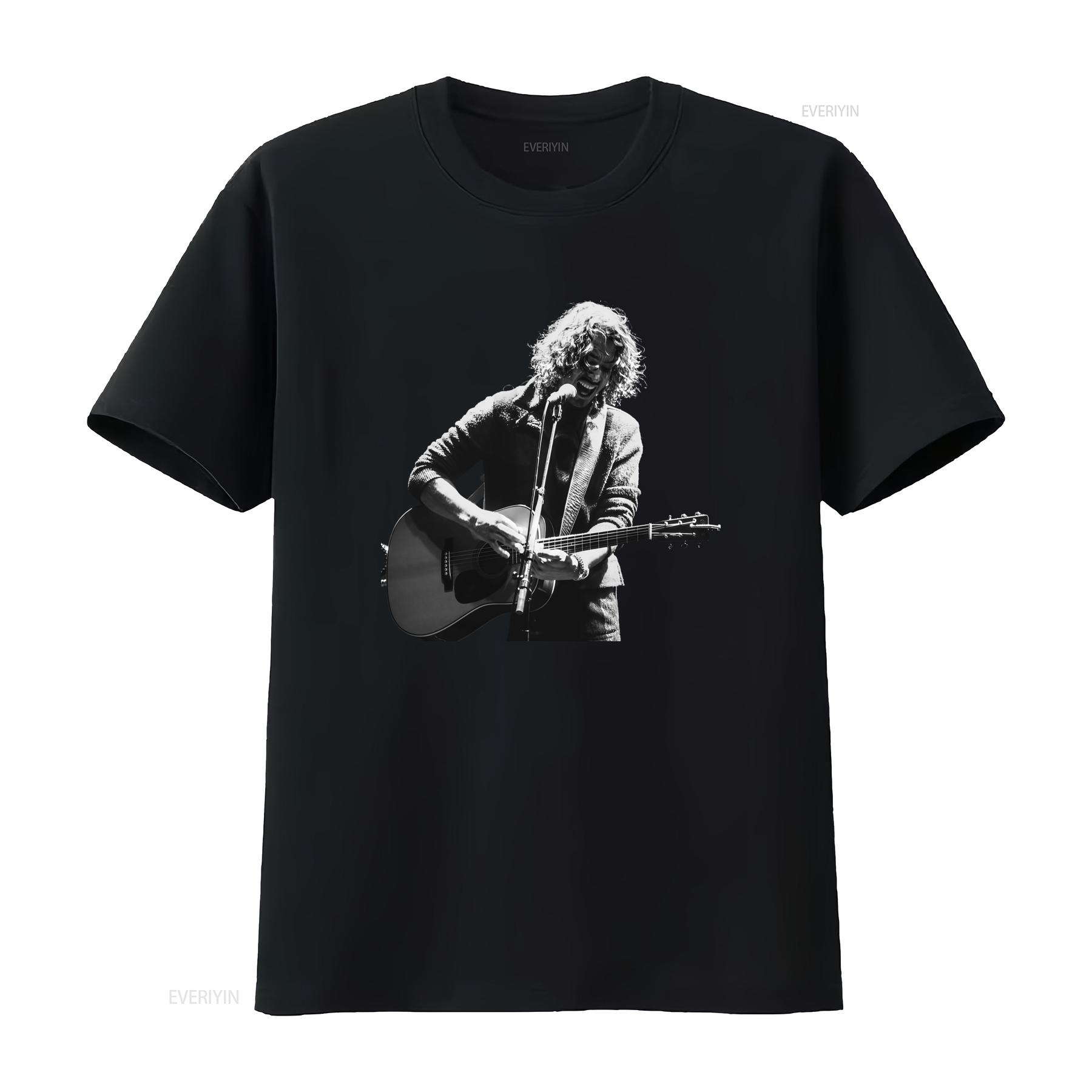 

Chris Cornell Audioslave Musician Tribute T Shirt for Fans Black Sizes S 5XL BM1118 vintage Washed Soft designer clothes 4XL