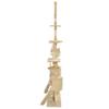 VidaXL Arbre à chat avec griffoirs en sisal 230-250 cm Beige