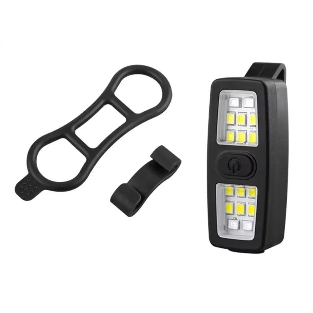 

Small Size Running Light Rechargeable Clip Flashlight Multi-Purpose Safety Bike Light Safety Use чорний