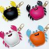1 Pcs Simple And Fashionable Leather Crab Car Keychain Bag Creative Headphone Bag Pendant Accessories