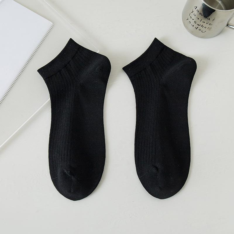 

Men s Summer Thin Soft Breathable All Purpose Pump Cotton Sweat Absorbent Boneless Socks 1 pair чорний