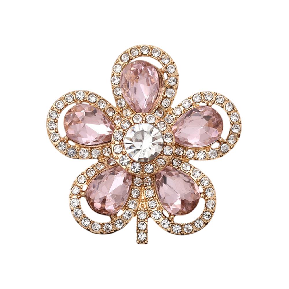 DIY Phone Case Charms Metal Alloy Water Drop Flower Rhinestone Decoration Phone Shell Accessories