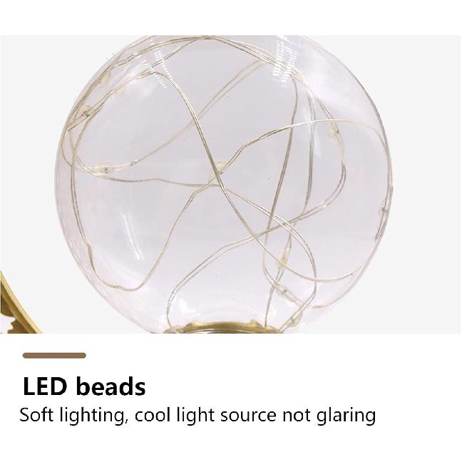 Moon Lamp, Enchanted Lunar Lamp, Crescent Moon LED Light, Moon Table Lamp Half Moon Light Metal Ramadan Star Lamp, Battery Operated Table Lamp for