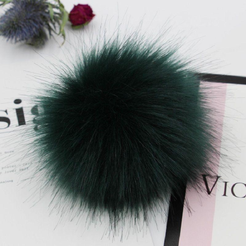 47-tommers Falsk DIY Vaskebjørnspels Pom Poms Ball For Strikking Luer Tilbehør Hatter