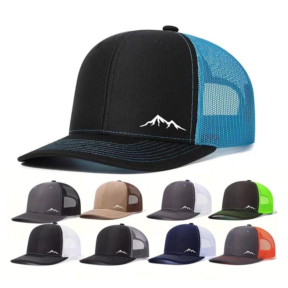 Adjustable Quick-Drying Baseball Cap Breathable Trucker Hat Vintage Mesh Duckbill Cap Outdoor