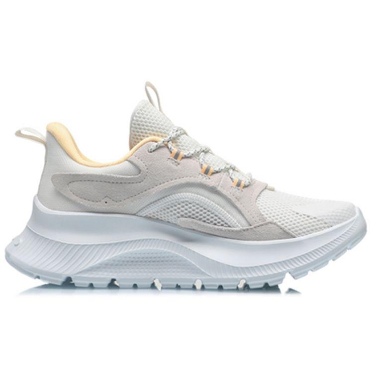 Li Ning CF Su Series Flying Feather Trendy Casual Shoes Women Sneakers Pearl-White AGLQ184-3