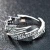 Lightning Bolt Ring for Women, 18K Rose Gold Plated Open Ring, Statement Index Finger Ring, Edgy Stackable Jewelry Gift