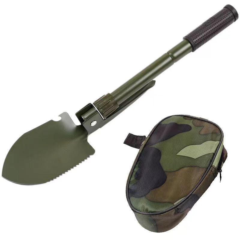 Survival equipment, camping engineer shovel, multi-functional outdoor hoe, military shovel, manganese steel thickened shovel
