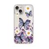 Chrysanthemum butterfly mobile phone case is suitable for 16/15pro mobile phone case, Apple 17pm anti-drop all-inclusive iphone12 transparent.