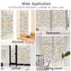 Colorful Crescent Glass Window Privacy Film Non Adhesive Electrostatic Adhesive Sunshade Window Film Thermal Home Decoration