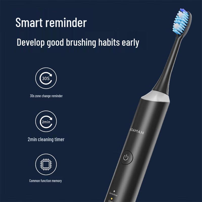 Roman Sonic Electric Toothbrush with Pressure Sensor CN Plug (adapter Included)